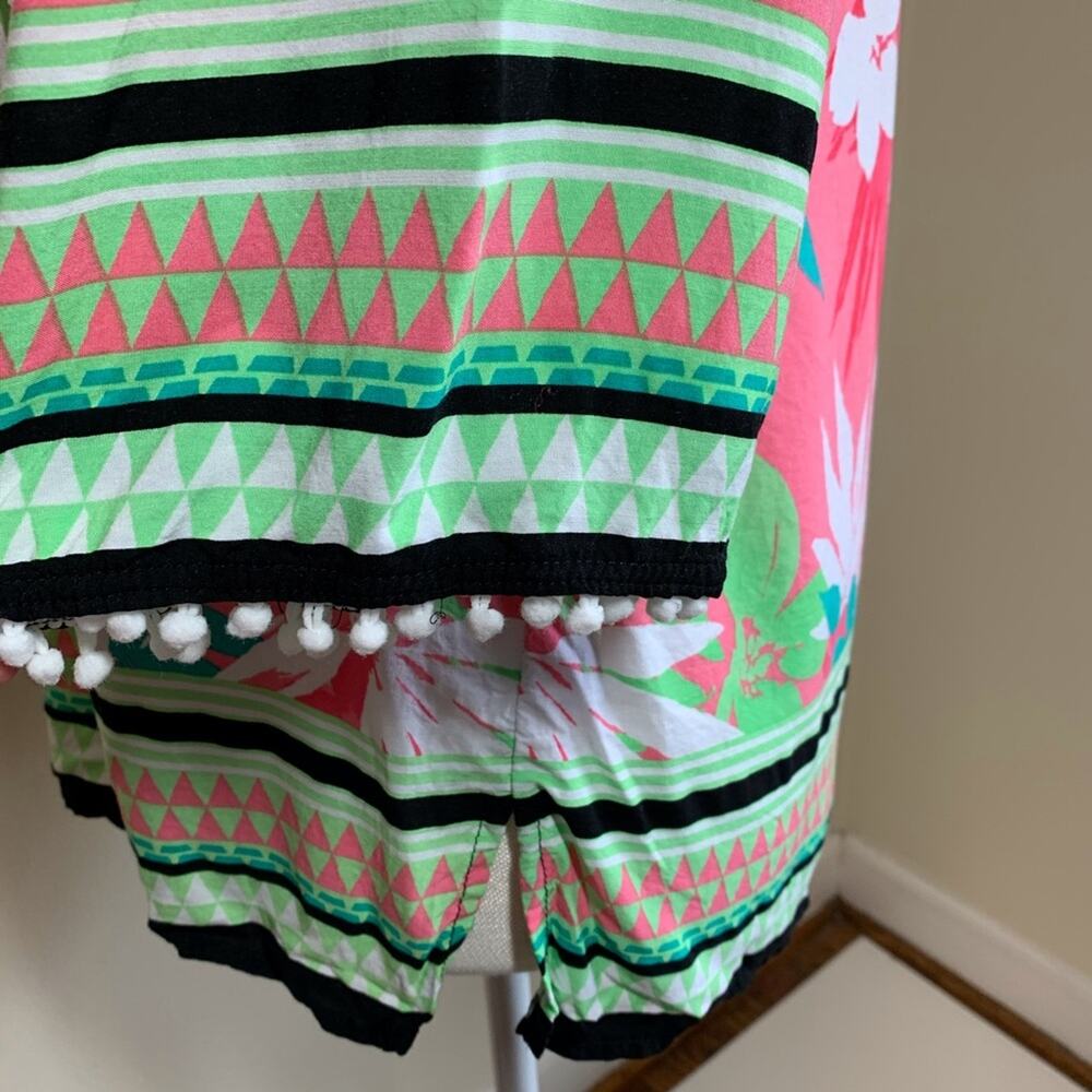 Ruby Rd Pink And Green Tunic Top Size Psmall - image 4